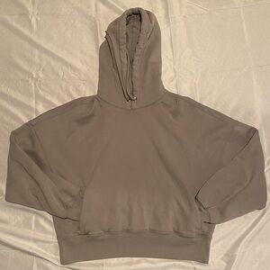 Abercrombie & Fitch Gray Polka Dot Wrap Dress XS Ruffle Tie Short Sleeve